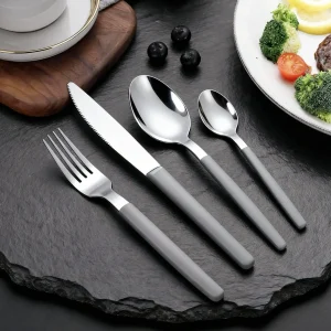 Bulk Flatware with Plastic Handle Stainless Steel Flatware for Restaurants Bulk Flatware with Plastic Handle Stainless Steel Flatware for Restaurants