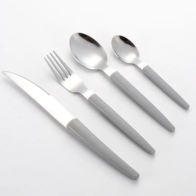 Bulk-Besteck mit Kunststoffgriff Edelstahl-Besteck für Restaurants1