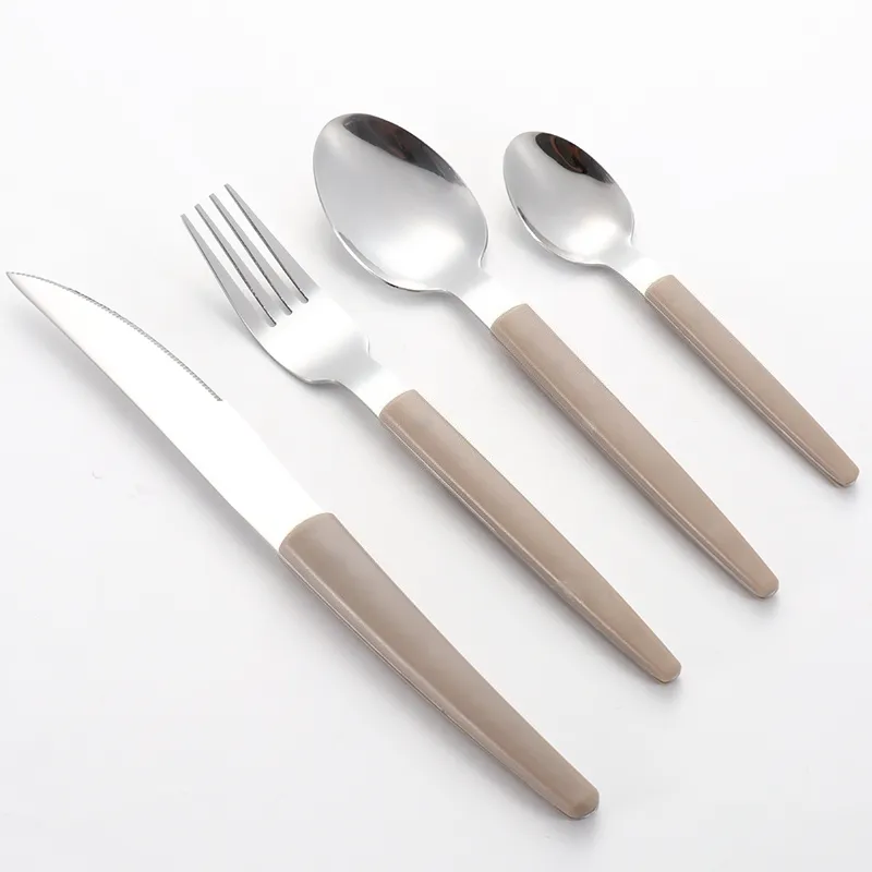 Bulk-Besteck mit Kunststoffgriff Edelstahl-Besteck für Restaurants3