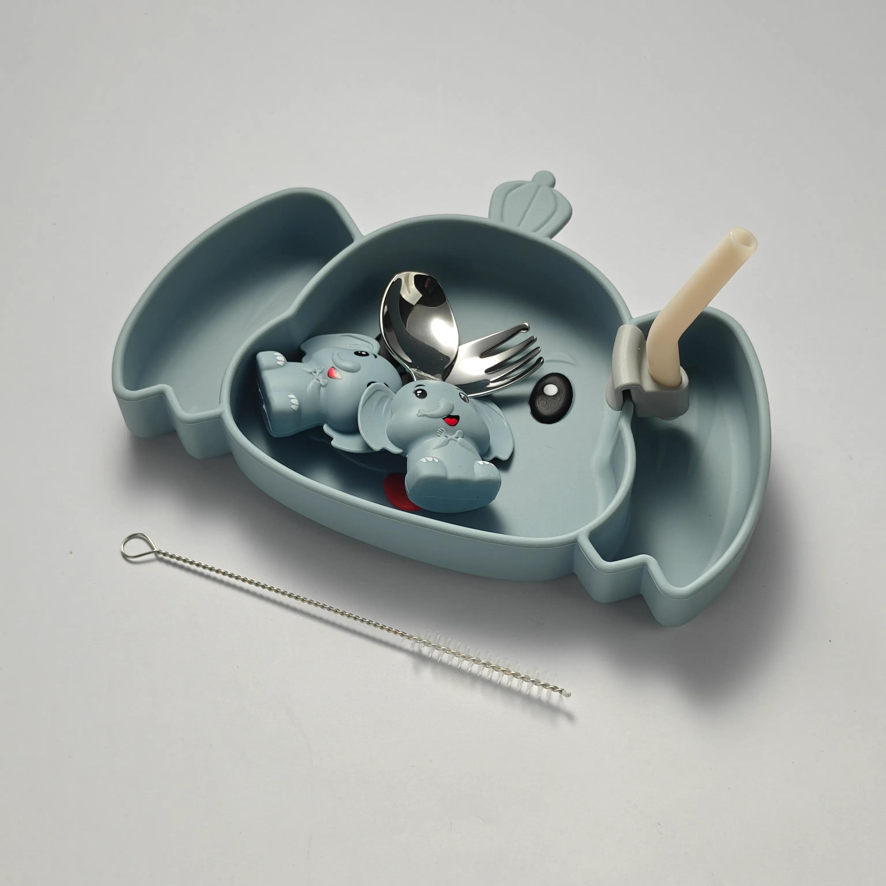 Großhandel Kind Teller Set, niedlich Elefant-förmigen Geschirr in Bulk1