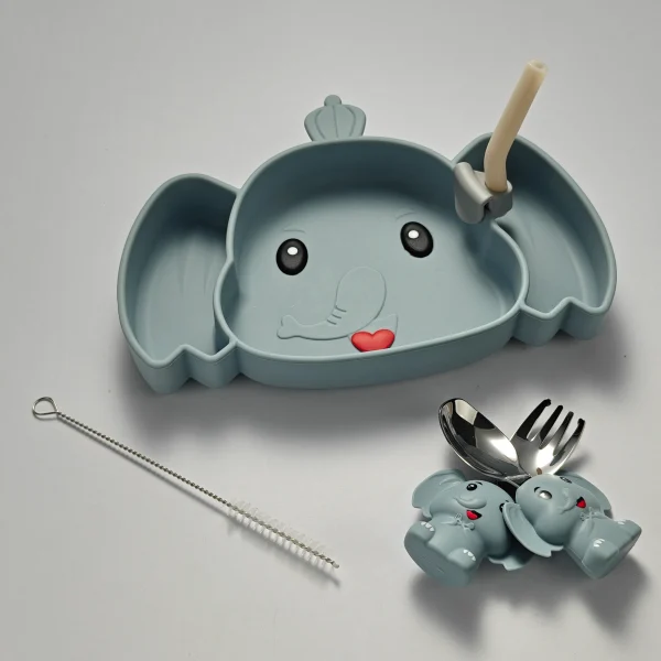 Großhandel Kind Teller Set, niedlich Elefant-förmigen Geschirr in Bulk2