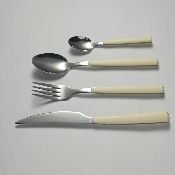 Großhandel Kunststoffgriff Besteck Set Ideal für Haus und Restaurant2