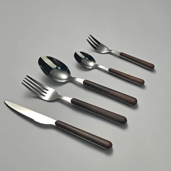Großhandel Holzmaserung Besteck benutzerdefinierte Cutlery Set3