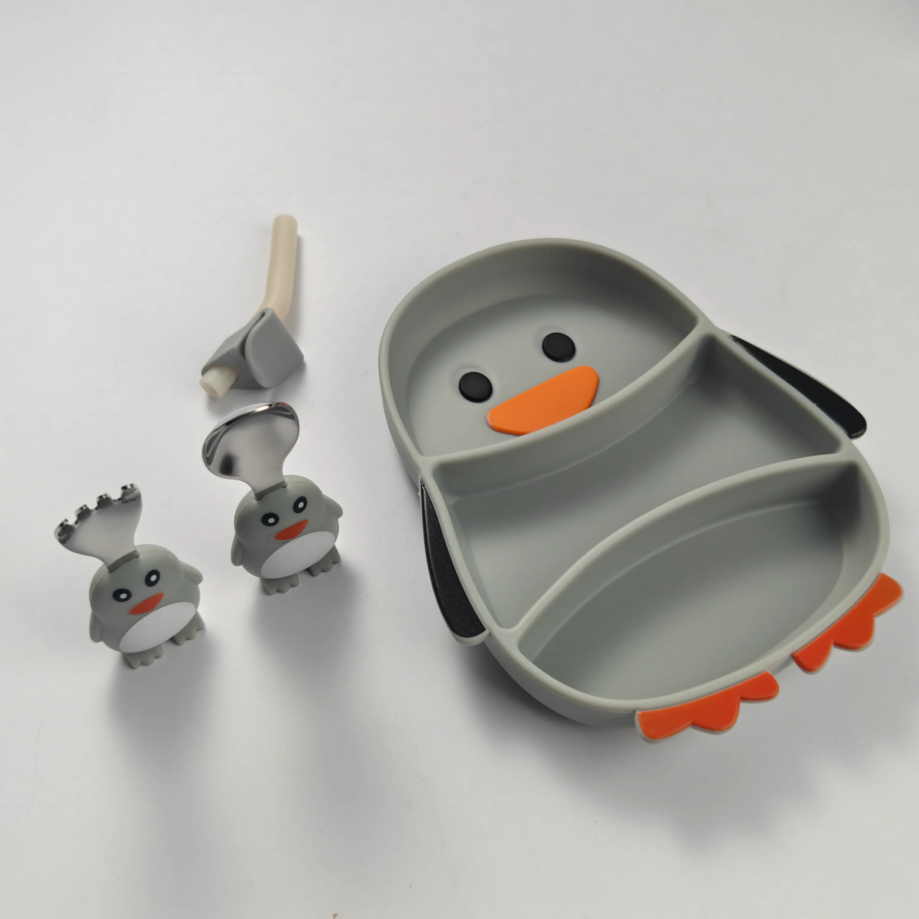 Bulk Kindergeschirr mit niedlichem Pinguin-Design2