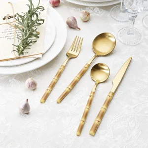 Bulk Plastic Handle Flatware Set