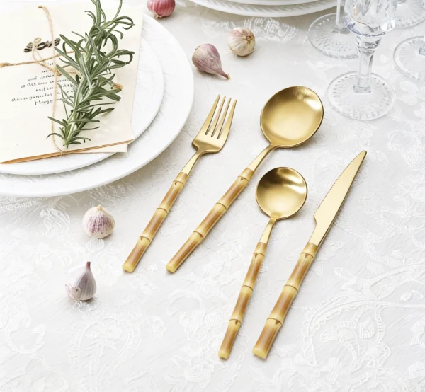 Bulk Plastic Handle Flatware Set