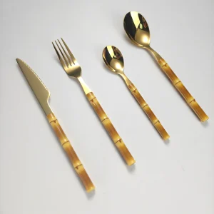 Juego de Cubiertos con Mango de Plástico a Granel Cubiertos Duraderos para Casa y Restaurante1