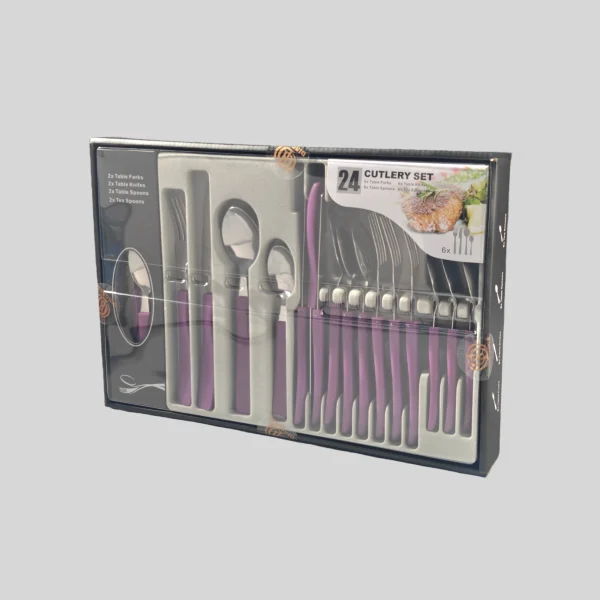 Custom Stainless Flatware with Black Handles