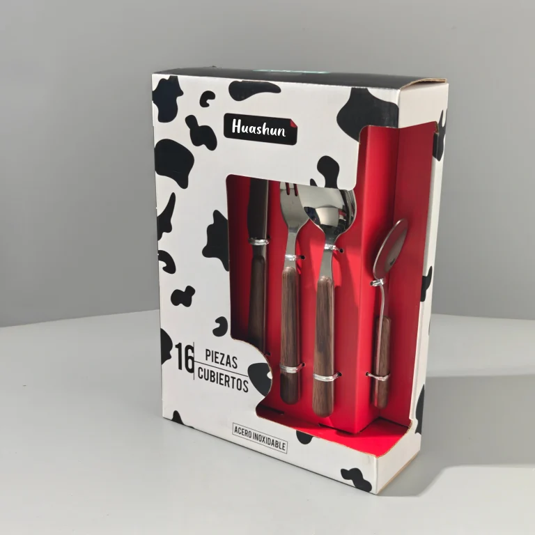 Wholesale Wood Grain Flatware Custom Cutlery Set3