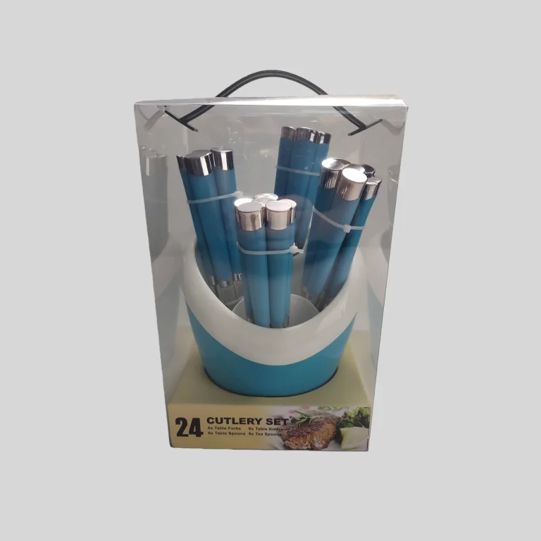 Wholesale Plastic Handle Flatware Set in Bulk4